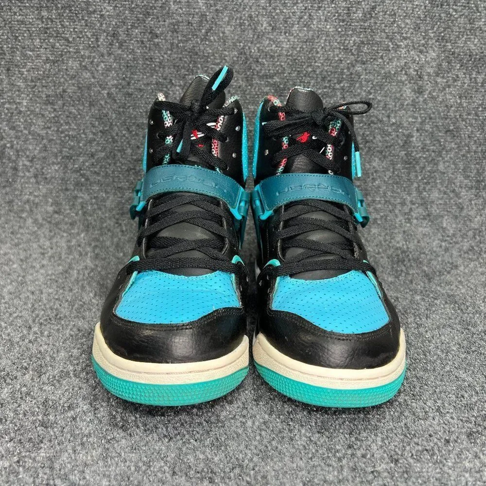 Jordan Flight 45‎ High Black Shoes Men's Size 12.5 Black Blue Basketball Shoes